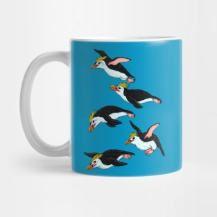 Royal Penguins Splashing Mug